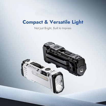 LED work light with 180° rotating head