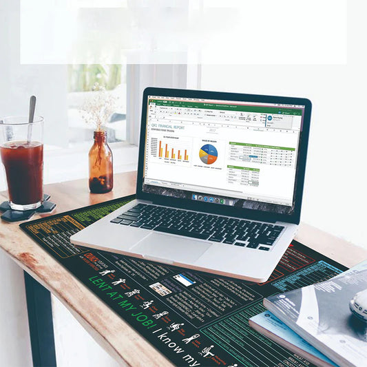 Stain-Resistant Anti-Slip Shortcut Desk Pad for Office