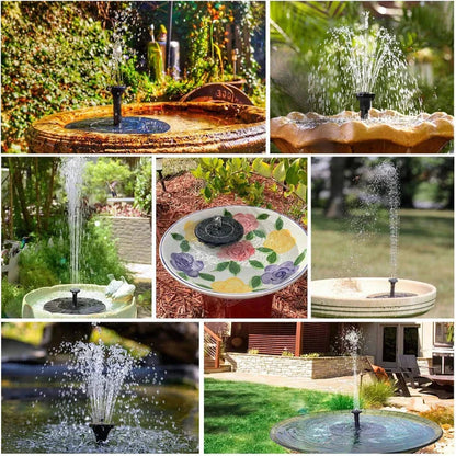 ☀LAST DAY SALE 50% OFF!!🐦️⛲Compact Solar Bird Fountain Pump – Keep Your Garden Alive!