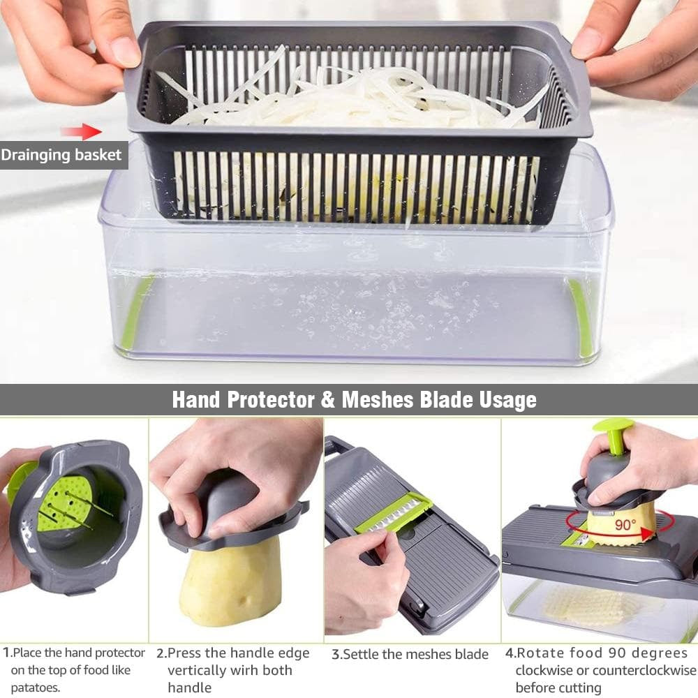16-in-1 Multifunctional Vegetable Slicer