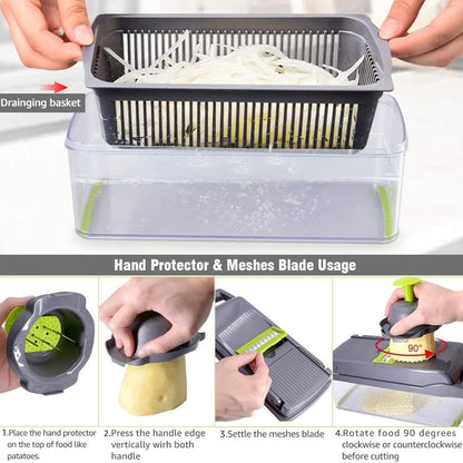 16-in-1 Multifunctional Vegetable Slicer