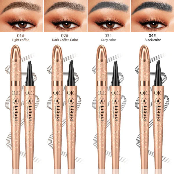 ✏️ BUY 1 GET 1 FREE! ✨ 3D Microblading Eyebrow Pencil – 4-Prong Tip, Waterproof & Natural Hair-Like Strokes 🖌️