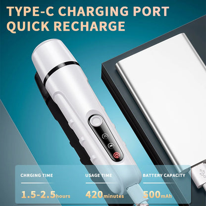 Rechargeable LED Pet Nail Grinder – Low-Noise Diamond Trimmer with Quick Finder & USB-C Charging