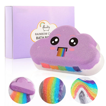 🌈 Rainbow Cloud Bath Bombs – Turn Every Bath into a Magical Rainbow Spa