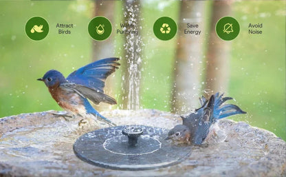 🔥Promotion exceptionnelle-50%⏳Compact Solar Bird Fountain Pump – Keep Your Garden Alive! 🐦️
