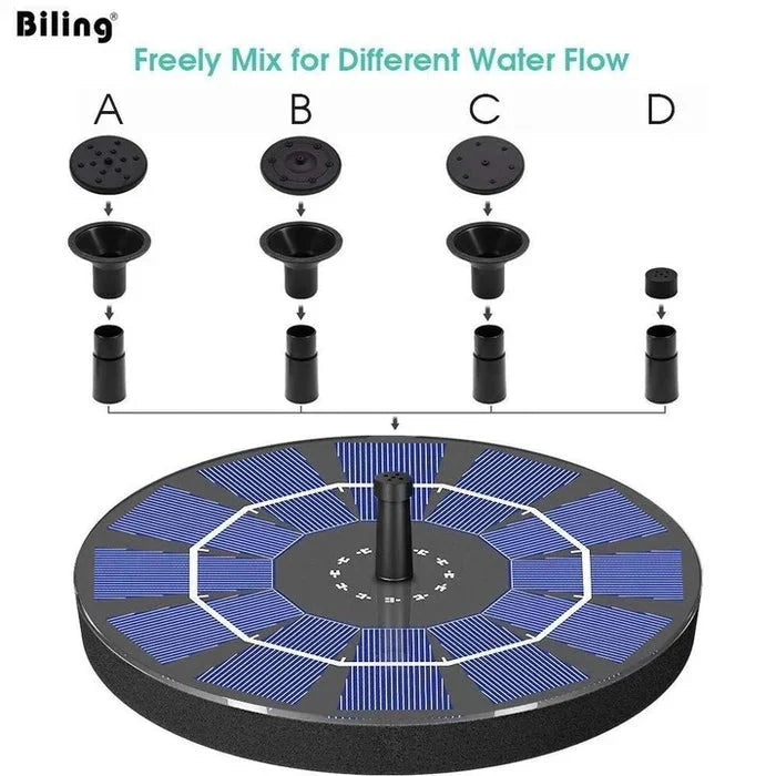 🔥Promotion exceptionnelle-50%⏳Compact Solar Bird Fountain Pump – Keep Your Garden Alive! 🐦️