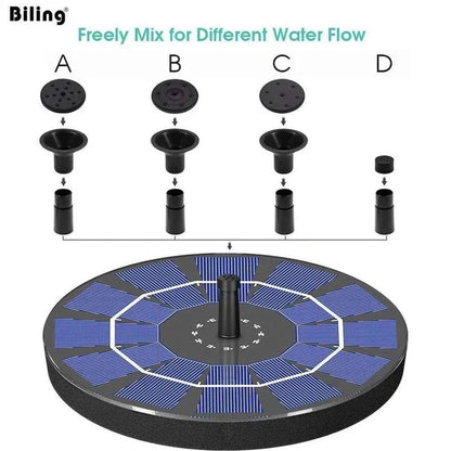 🔥Promotion exceptionnelle-50%⏳Compact Solar Bird Fountain Pump – Keep Your Garden Alive! 🐦️