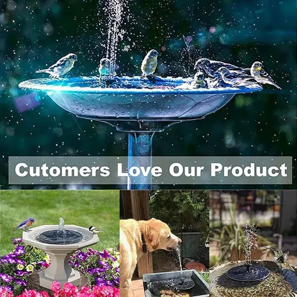 ☀LAST DAY SALE 50% OFF!!🐦️⛲Compact Solar Bird Fountain Pump – Keep Your Garden Alive!